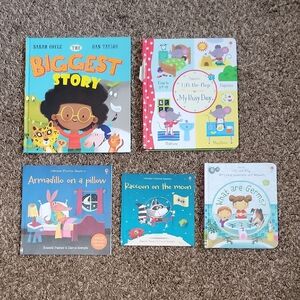 Usborne 5 Book Bundle | Lift-the-Flap + Phonics Readers + The Biggest Story